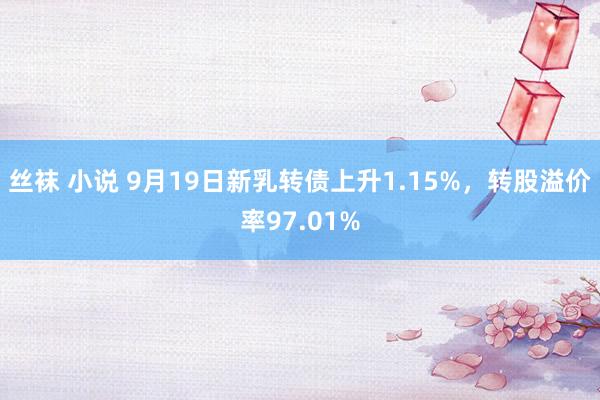 丝袜 小说 9月19日新乳转债上升1.15%，转股溢价率97.01%