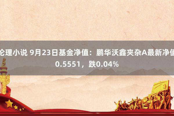 伦理小说 9月23日基金净值：鹏华沃鑫夹杂A最新净值0.5551，跌0.04%