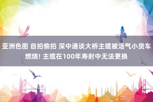 亚洲色图 自拍偷拍 深中通谈大桥主缆被活气小货车燃烧! 主缆在100年寿射中无法更换