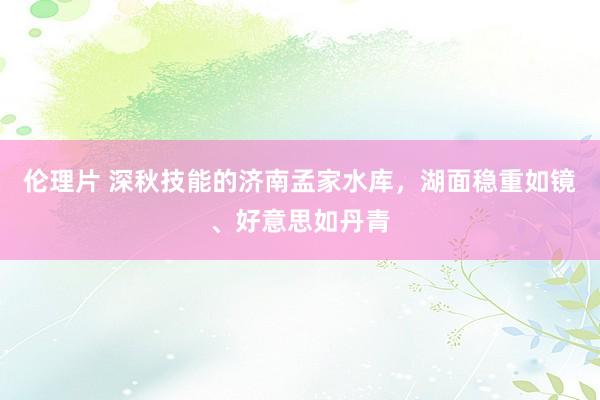 伦理片 深秋技能的济南孟家水库，湖面稳重如镜、好意思如丹青