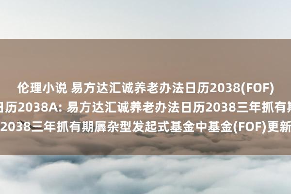 伦理小说 易方达汇诚养老办法日历2038(FOF)Y，易方达汇诚养老办法日历2038A: 易方达汇诚养老办法日历2038三年抓有期羼杂型发起式基金中基金(FOF)更新的招募说明书